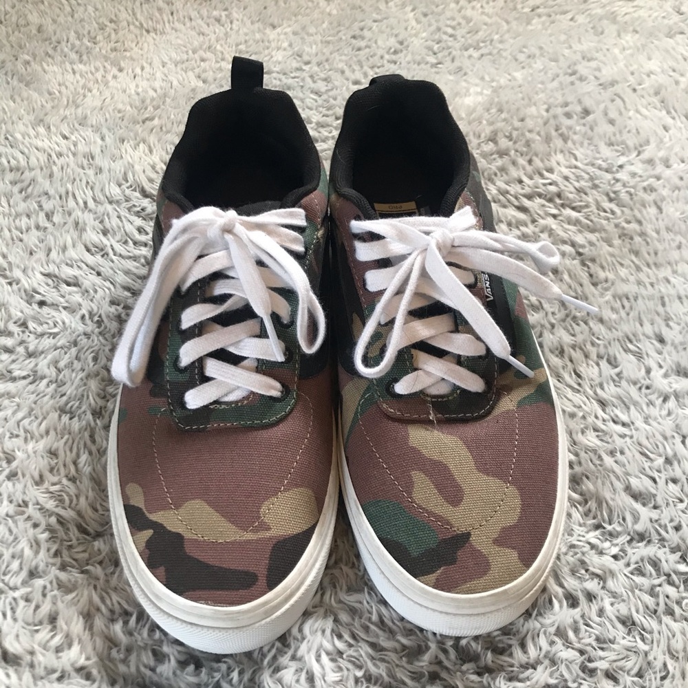 camo vans pros
